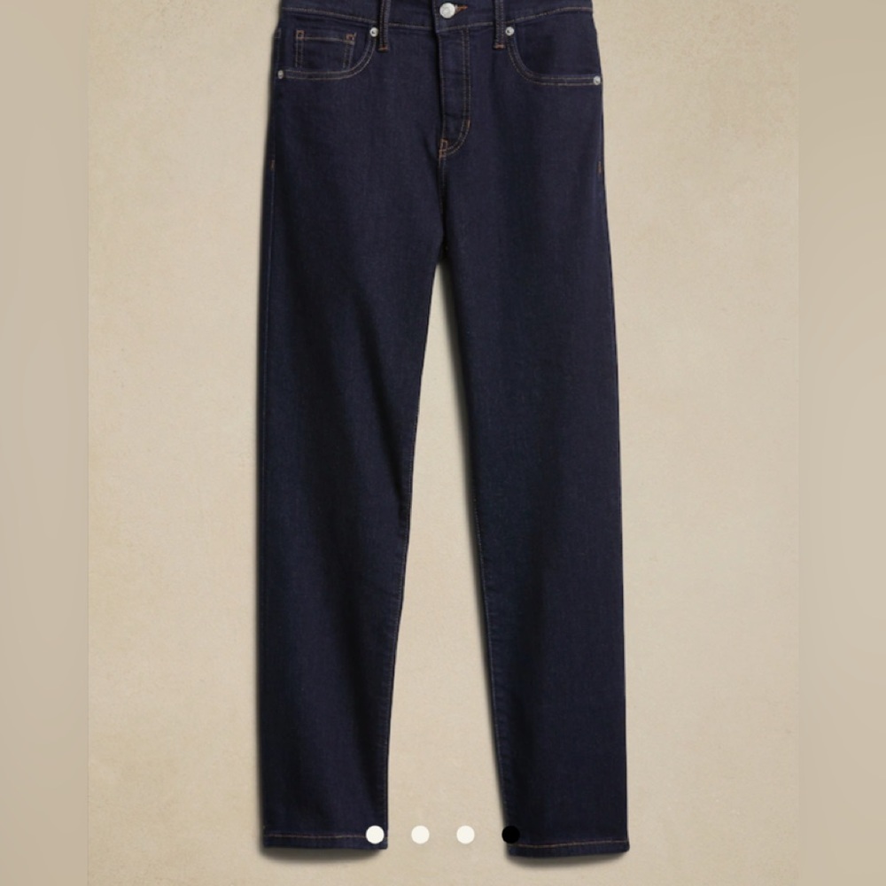 Banana Republic Factory High Rise Slim Jean Banana Republic Jeans Dark Rinse - Picture 9 of 10